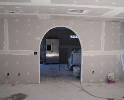 we installed drywall in a hamilton house